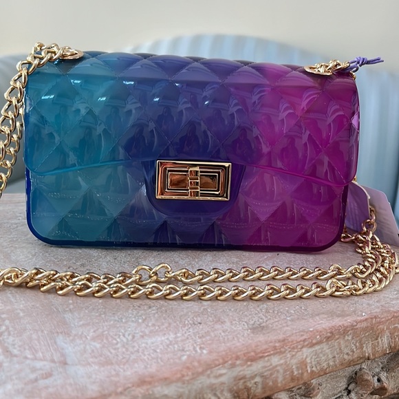 Jill & Ally Ombré Jelly Convertible Clutch/Crossbody - New with Tags - Picture 2 of 16